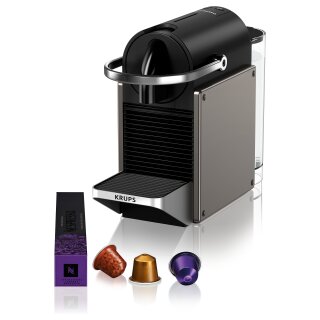 Nespresso XN 306 T Pixie Coffee Machine titan by Krups
