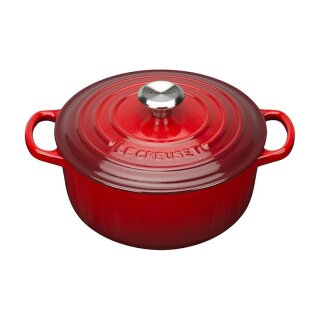 Le Creuset Signature Bräter rund 20 cm kirschrot