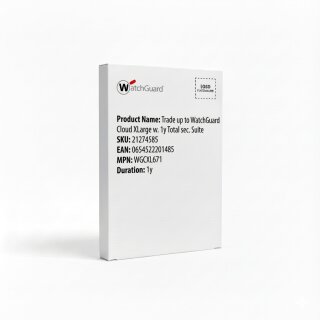 Trade up to WatchGuard Cloud XLarge w. 1y Total sec. Suite