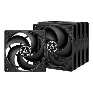 ARCTIC Lüfter P12 120mm PWM regulated (Black) 5-Pack