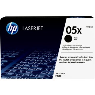 HP original LaserJet Toner cartridge CE505X black high capacity 6.500 pages 1-pack Smart Printing Technology