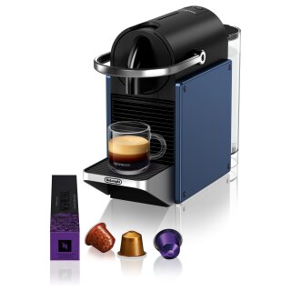 DeLonghi Kaffeemaschine Nespresso Pixie EN*schwarz/blau*