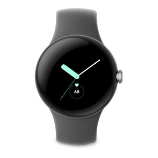 Pixel Watch LTE Silber Charcoal