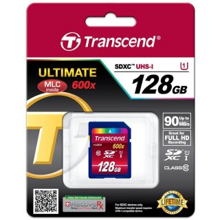 CARD Card 128GB Transcend SDXC UHS-I 600x