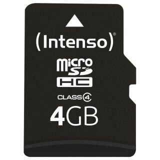 CARD 4GB Intenso MicroHC 21MB/s +Adapter