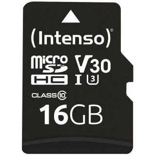 CARD Intenso Speicherkarte microHC Professional 16 GB