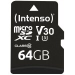 CARD Intenso Speicherkarte microXC Professional 64 GB
