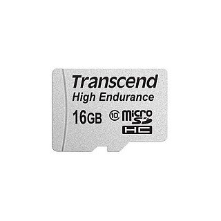 CARD _Transcend Hochbelastbare - Flash-Speicherkarte (microHC/SD-Adapter inbegriffen) - 16 GB