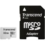 CARD microSD Card 32GB Transcend SDHC USD300S-A w/Adapter