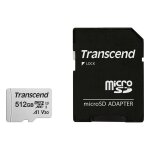 CARD microSD Card 512GB Transcend SDXC USD300S-A w/Adapter