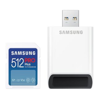 CARD Card 512GB Samsung XC PRO Plus (2023)(CL10) Reader retail