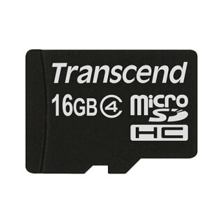 CARD microSD Card 16GB Transcend SDHC Class4 (ohne Adapter)