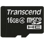 CARD microSD Card 16GB Transcend SDHC Class4 (ohne Adapter)