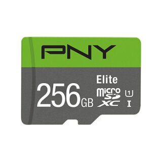 CARD Micro XC Card 256GB PNY Elite Cl.10 U1 retail