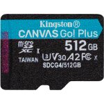 CARD KINGSTON 512GB microXC Canvas Go Plus Gen4 200R A2...