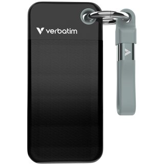 STICK S 2TB Verbatim Pocket SSD USB 3.2 black/grau retail