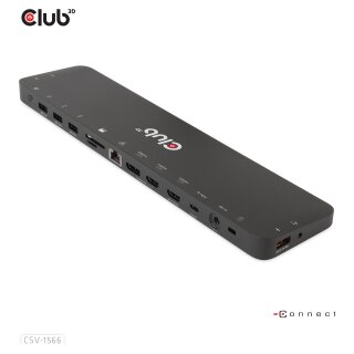 Club3D 4K ChargingDock USB-C ->6xUSB3/DP/2xHDMI/LAN 120W