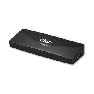 Club3D 4K Dockingstation USB3 ->3xUSB3/HDMI/DP/DVI/ black
