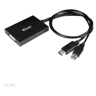 Club3D Adapter DisplayPort > DVI-D (Active Dual) St/Bu retail
