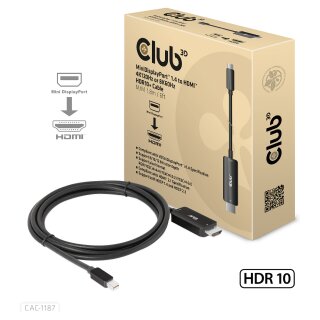 Club3D Kabel MiniDP 1.4 > HDMI 1.8m 8K60Hz St/St retail