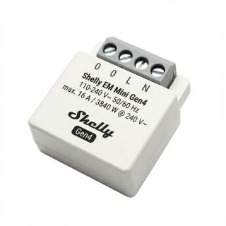 Shelly Relais "EM Mini Gen4" max 8A 1 Kanal WLAN Matter Zigbee Bluetooth