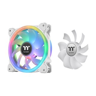 120mm Thermaltake SWAFAN 12 RGB Radiator Fan TT Premium Edition White 3 Pack