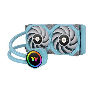 K Thermaltake TOUGHLIQUID 240 ARGB Sync All-In-One Liquid Cooler Turquoise 240mm