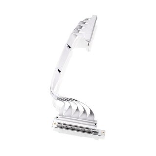 Thermaltake PCI-E 4.0 Dual 90 Degree Riser Cable 400mm Snow