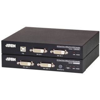 ATEN CE624 USB 2.0 DVI Dual Anzeige KVM Extender HDBaseT