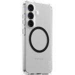 CARE Flagship Case Clear w. Black QI Compatible Galaxy S25