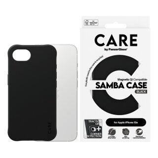 CARE Case Fashionable Samba w. MagSafe. black iPhone 16e