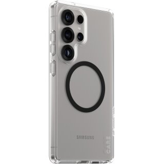 CARE Flagship Case Clear/Black QI Compatible Galaxy S25 Ultra