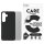 CARE Fashionable Case Black w. QI Compatible Galaxy S25