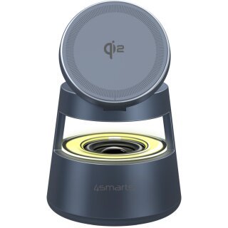 4smarts Qi2 Ladestation Aura Sound spacegrau