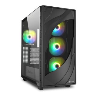 Sharkoon Rebel C80G RGB ATX 1xGlas Black