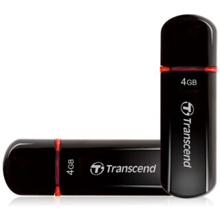 STICK 4GB Transcend JetFlash 600 schwarz (MLC)