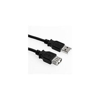 Kabel USB 2.0 Verlängerung 1.0m schwarz