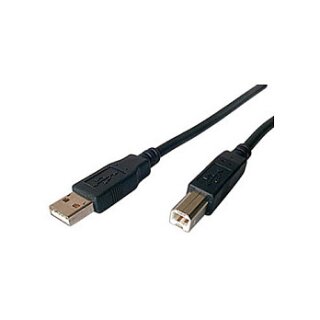Kabel USB 2.0 A-B 1.0m schwarz