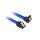 Sharkoon Kabel SATA III 90° sleeve 0.60m blau