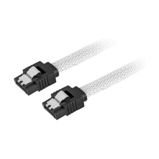 Sharkoon Kabel SATA III sleeve 0.30m blau