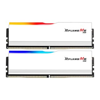 G.Skill DIMM 32 GB DDR5-6400 (2x 16 GB) Dual-Kit (wei. F5-6400J3239G16GX2-RM5RW. Ripjaws M5 RGB. INTEL XMP)
