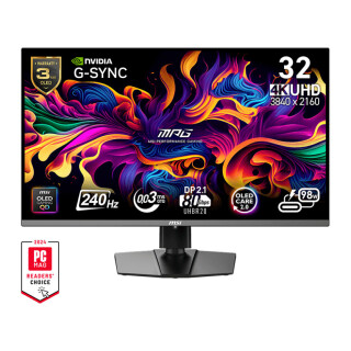 31.5"(80cm)TFT MSI MPG 322URXDE QD-OLED Flat 240Hz Black