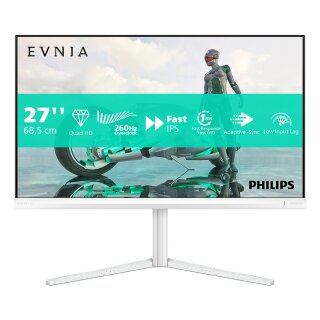 68,5 cm/27" (2560×1440) Philips 27M2N3501PA/00 16:9 QHD Fast IPS 1 ms 260 Hz HDMI 2.0 DisplayPort 1.4 VESA Black