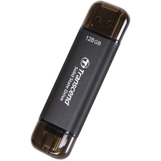 Transcend SSD ESD310C 128GB USB-C USB 3.2 Gen 2x1 black