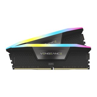 64 GB Corsair DIMM 5200 (2x 32 GB) Dual-Kit (schwarz. CMH64GX5M2B5200C40. Vengeance RGB. INTEL XMP)