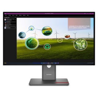 68,6cm/27" (2560x1440) Lenovo ThinkVision P27Q-40 16:9 WQHD IPS 4ms 120Hz HDMI DisplayPort USB-B USB-A USB-C VESA