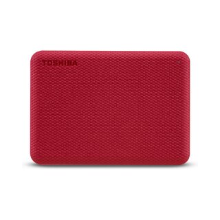 Toshiba Storage Canvio Advance 1 TB, Externe Festplatte (rot, Micro-USB-B 3.2 Gen 1 (5 Gbit/s))