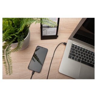 DIGITUS USB 3.0 Anschlusskabel Typ C -A St/St 1.0m, sw