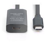 DIGITUS Verlängerungskabel USB-C->USB-C St./Bu....
