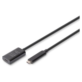 DIGITUS Verlängerungskabel USB-C->USB-C St./Bu. 10G 5,00m